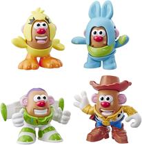 Sr. Cabeça de Batata Disney/Pixar Toy Story Mini 4 Pack Buzz, Woody, Ducky, Bunny Figures Toy for Kids Ages 2 &amp Up - Mr Potato Head