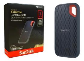 SSD 1TB Externo Portátil SanDisk Extreme USB 3.2 Leitura 1050 MBs e Gravação 1000 MBs Preto e Laranja SSD 1TB Externo Portátil SanDisk Extreme USB 3.2 Leitura 1050 MBs e Gravação 1000 MBs Preto e Laranja