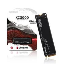 Ssd 1Tb M.2 NVMe PCIe 4.0 7000mb/s - 6000mb/s Grav SKC3000S/1024G Kingston