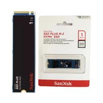 SSD 1TB Sandisk Plus NVMe Sata M.2 2280, PCle, Gen3, Leitura 3.200MBs SDSSDA3N1T00G26