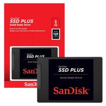SSD 1TB SanDisk Plus SATA III 6GBs Leitura 535MBs Gravação 350MBs Preto SDSSDA1T00G27