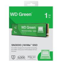 SSD 1TB WD Green SN3000 NVMe M.2 2280 Gen4 - Até 5000MB/s SSD 1TB WD Green SN3000 NVMe M.2 2280 Gen4 - Até 5000MB/s