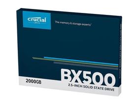 SSD 2 TB Crucial BX500, SATA, Leitura: 540MB/s e Gravação: 500MB/s - CT2000BX500SSD1