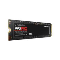 Ssd 2 Tb Samsung 990 Pro Nvme Pci 4.0 Gen4 Leitura: 74500mb/s E Gravação: 6900mb/s, Preto - Mz-v9p1t0b/am