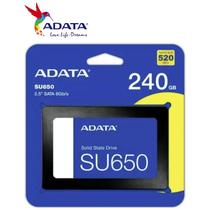 SSD 240GB Adata Ultimate SATA Leitura 520 MBs Gravação 450 MBs D NAND flash ASU650SS240GTR para Notebook, PC e Jogos Console