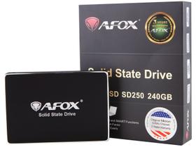 SSD 240GB AFOX SD250-240GN SATA III Leitura 560MB/s e Gravação 500MB/s