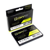 SSD 240GB OxyBR SATA3 Leitura: 550MB/s e Gravação: 450MB/s