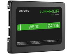 SSD 240GB Warrior Gamer SATA - Leitura 540MB/s e Gravação 500MB/s