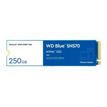 SSD 250 GB WD Blue SN570, M.2 2280, NVMe, Leitura: 3300MB/s e Gravação: 1200MB/s, Azul - WDS250G3B0C