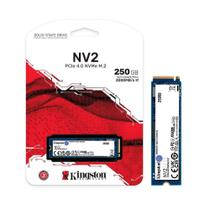SSD 250GB Kingston NV2, M.2 2280, NVMe PCIe 4.0 x4, Leitura 3500MB/s, Gravação 1300MB/s - SNV2S/250G