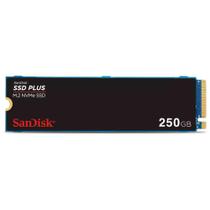 SSD 250GB M.2 2280 NVMe PCIe Gen 3.0 Sandisk Plus, Leitura/Gravação 2400/1500MB/s, SDSSDA3N-250G-G26 SANDISK