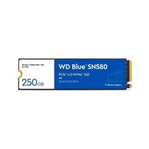 SSD 250GB WD Blue SN580 NVMe, M.2 PCle, Gen4, Leitura 4000 e Gravação 2000 - WDS250G3B0E