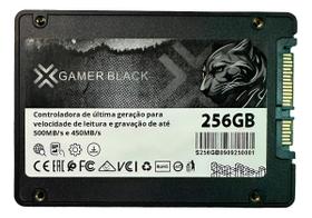 SSD 256GB Gamer Black Sata 3 Slim 6gb Interno Para Pc Note 10x Mais Rápido