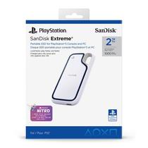 SSD 2TB Externo Portátil SanDisk Extreme PS5 USB 3.2 Leitura 1000MBs Gravação 1000MBs Branco