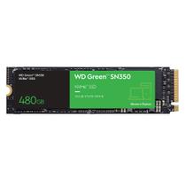 SSD 480GB WD Green PC SN350, PCIe, NVMe, Leitura: 2400MB/s e Gravação: 1650MB/s - WDS480G2G0C