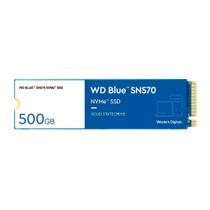 SSD 500 GB WD Blue SN570, M.2 2280, NVMe, Leitura: 3500MB/s e Gravação: 2300MB/s, Azul - WDS500G3B0C