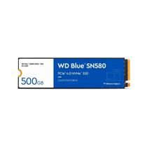 SSD 500GB WD Blue SN580 NVMe, M.2 PCle, Gen4, Leitura 4000 e Gravação 3600 - WDS500G3B0E