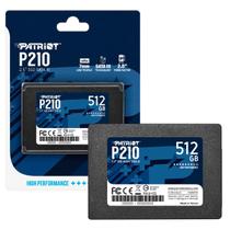 Ssd 512gb 2.5 Sata 3 500mb/s Leit - 400mb/s Grav P210 P210S512G25 Patriot