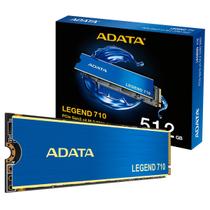 SSD 512GB Adata Legend 710, M.2 2280 PCIe 3.0 NVMe, Leitura/Gravação 2400/1600MB/s - ALEG-710-512GCS SSD 512GB Adata Legend 710, M.2 2280 PCIe 3.0 NVMe, Leitura/Gravação 2400/1600MB/s - ALEG-710-512GCS
