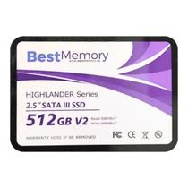 Ssd 512gb best memory sata 3 2,5 7mm highlander series v2 btsda-512g-550