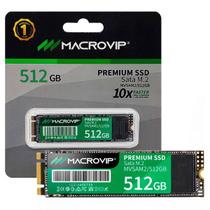 Ssd 512Gb Macrovip, M.2 2280, Sata 3 6Gb/S, Leitura 500Mb/S,