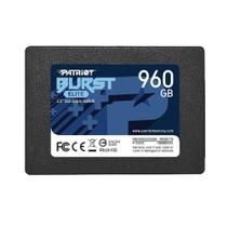 SSD 960 GB Patriot Burst Elite, 2.5", SATA III, Leitura: 450MB/s e Gravação: 320MB/s