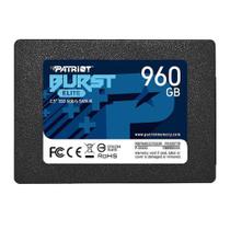 SSD 960 GB Patriot Burst Elite, 2.5", SATA III, Leitura 450MB/s e Gravação 320MB/s
