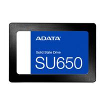 SSD Adata SU650, 240GB, 2.5", SATA III, Leitura: 520 MB/s, Gravação: 450 MB/s, Preto - ASU650SS-240GT-R