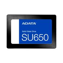 SSD Adata SU650, 256GB, SATA III, 2.5", Leitura: 540MB/s, Gravação: 450MB/s, Preto - ASU650SS-256GT-R