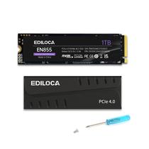 SSD Ediloca 1TB PCIe Gen4 NVMe M.2 com dissipador de calor para PS5 e PC