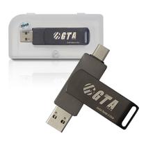 Ssd Externo 256gb 400mb/s Leit - 400mb/s Grav USB3.0/TipoC SSDPT256GBDUAL GTA Tech