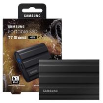 Ssd Externo 4TB Portátil Samsung T7 Shield USB 3.2 Gen 1 Preto MUPE4T0S