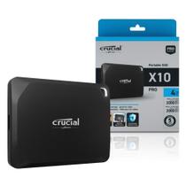 Ssd Externo 4tb USB C 3.2 2000mb/s Leit X10 Pro Series CT4000X10PROSSD9 Crucial