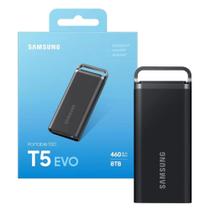Ssd Externo 8tb Portátil Samsung T5 Evo Usb 3.2 Gen 1 Preto Muph8t0s