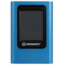 SSD Externo Kingston IronKey Vault Privacy 80, 960 GB, USB 3.2 Gen 1, Leitura: 250 MB/s, Gravação: 250 MB/s, Azul - IKVP80ES/960G