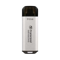 SSD externo Transcend 512 GB USB 3.2 Gen2 1.050 MB/s prata