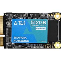 SSD Gamer para Notebook mSATA Leitura até 550MBs e Gravação até 500 MBs