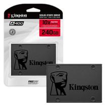 SSD Kingston A400 240GB SATA III 6GBs Leitura 500MBs Gravação 350MBs Preto SA400S37 240G