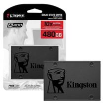 SSD Kingston A400 480GB SATA III 6GBs Leitura 500MBs Gravação 450MBs Preto SA400S37 480G