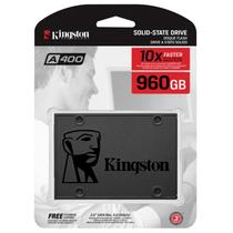 SSD Kingston A400 960GB, SATA III 6GB/s, Leitura até 500MB/s e Gravação até 450MB/s - SA400S37/960G SSD Kingston A400 960GB, SATA III 6GB/s, Leitura até 500MB/s e Gravação até 450MB/s - SA400S37/960G