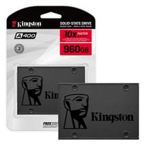 SSD Kingston A400 960GB SATA III 6GBs Leitura 500MBs Gravação 450MBs Preto SA400S37 960G SSD Kingston A400 960GB SATA III 6GBs Leitura 500MBs Gravação 450MBs Preto SA400S37 960G