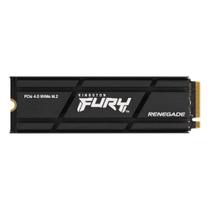 SSD Kingston Fury Renegade, 2TB, M.2 NVMe, 2280, Leitura 7300MBs e Gravação 7000MBs, Com Dissipador, SFYRDK/2000G