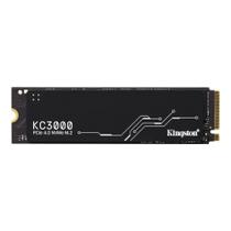SSD Kingston KC3000, 1TB, M.2 2280, PCIe 4.0 x4, NVMe, Leitura: 7000 MB/s, Gravação: 6000 MB/s, Preto - SKC3000S/1024G