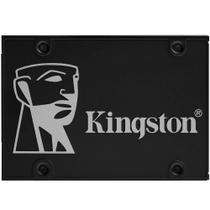 SSD Kingston KC600, 256GB, SATA III, 2.5", Leitura: 550MB/s, Gravação: 500MB/s, Corporativo, Preto - SKC600/256G