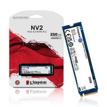 SSD Kingston Nv2 250Gb, M.2 2280 Pcie, Nvme, Leitura: 3000 Mb s e Gravacao: 1300 Mb se SSD Kingston Nv2 250Gb, M.2 2280 Pcie, Nvme, Leitura: 3000 Mb s e Gravacao: 1300 Mb se