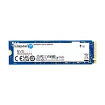 SSD Kingston NV3, 1 TB, M.2 2280, PCIe 4.0 x4, NVMe6000 MB/s, Gravação: 4000 MB/s SNV3S/1000G SSD Kingston NV3, 1 TB, M.2 2280, PCIe 4.0 x4, NVMe6000 MB/s, Gravação: 4000 MB/s SNV3S/1000G
