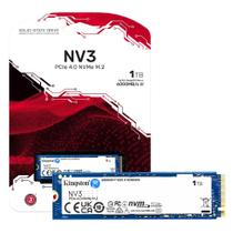 SSD Kingston NV3 1TB M.2 NVMe 2280 PCIe 4.0 Leitura 6000MBs e Gravação 4000MBs