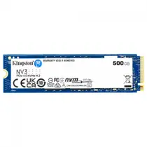 SSD Kingston NV3, 500GB, M.2 NVMe, 2280, PCIe 4.0, Leitura 5000MBs e Gravação 3000MBs, SNV3S/500G