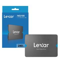 SSD Lexar NQ100 240GB SATA III 6GBs Leitura 550MBs LNQ100X240GRNNNU