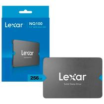 SSD Lexar NQ100 256GB, SATA III 6Gb/s, 2.5”, Leitura até 550 MB/s - LNQ100X256G-RNNNG SSD Lexar NQ100 256GB, SATA III 6Gb/s, 2.5”, Leitura até 550 MB/s - LNQ100X256G-RNNNG